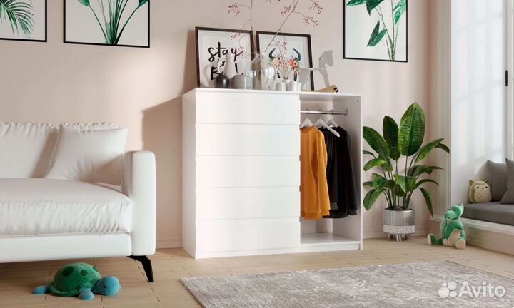 Детский Комод со штангой в стиле лофт