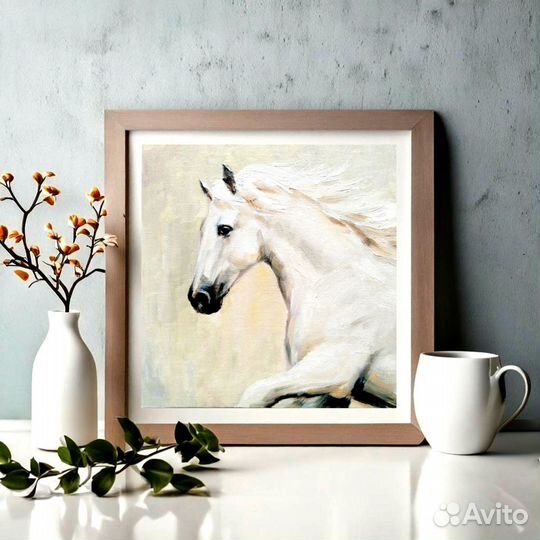 Картина Лошадь портрет лошади маслом 20х20