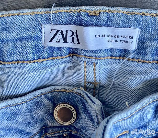 Джинсы zara 38