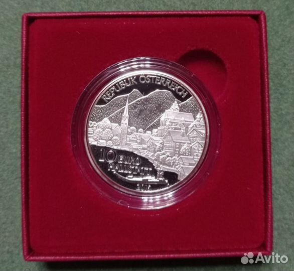 Монета 2016 Земля Гальштат в Австрии Серебро