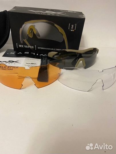 Баллистические очки Wiley X vapor comm 2.5 TAN