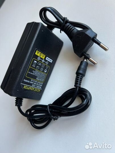 Блок питания 12V 2A пластиковый