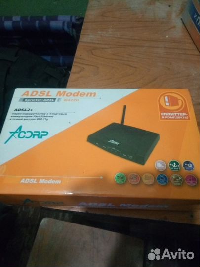 Продам adsl модем -маршрутизатор Acorp W422G