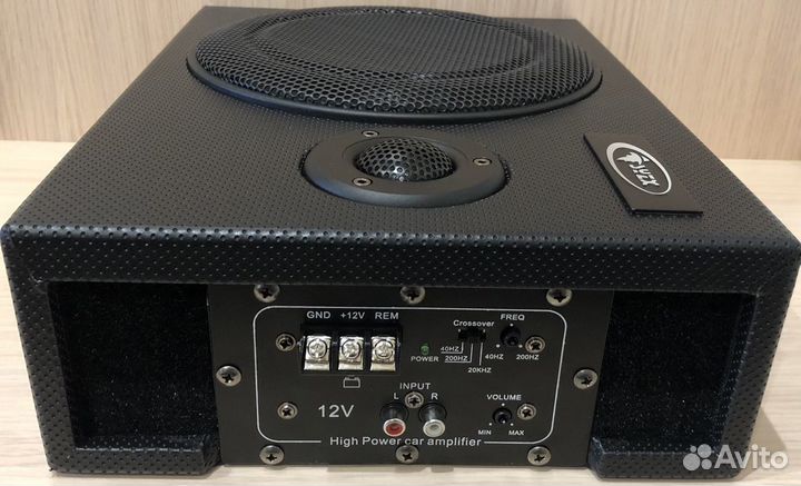 Сабвуфер активный 8 дюймов 20 см под сиденье