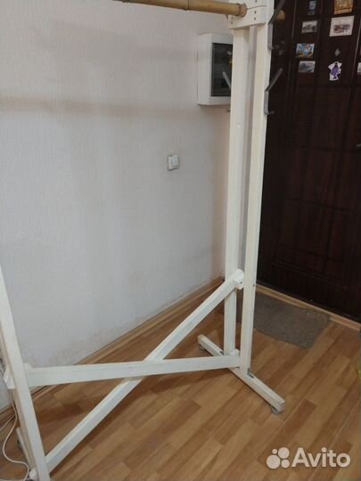 Напольная вешалка для одежды, сосна и бамбук