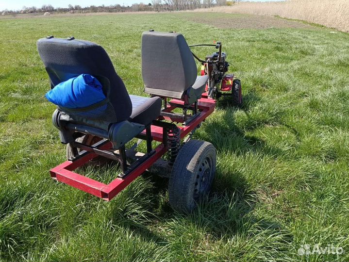 Прицеп для мотоблока самодельный пассажирский