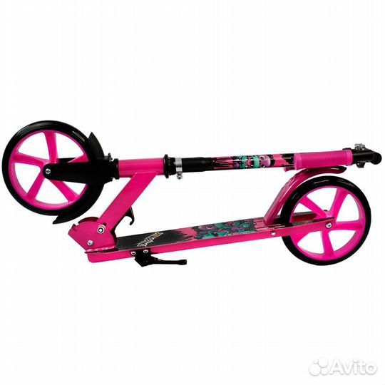 Самокат городской розовый до 100 кг