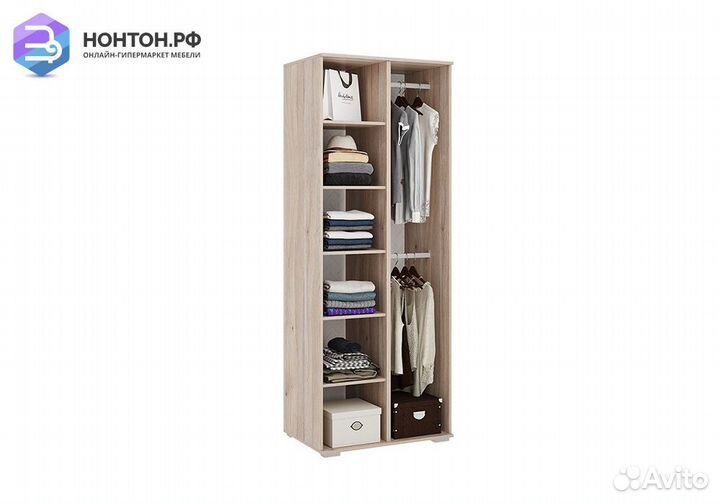 Шкаф 2-х дверный Алина 03.01 дуб мария / белый