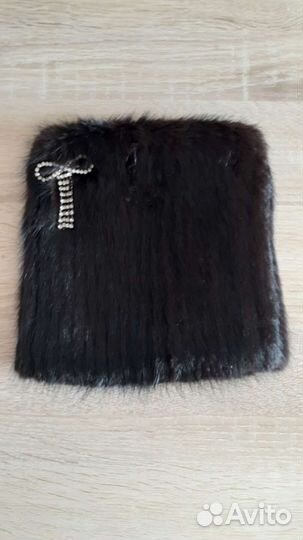 Шапка женская вязаная норка