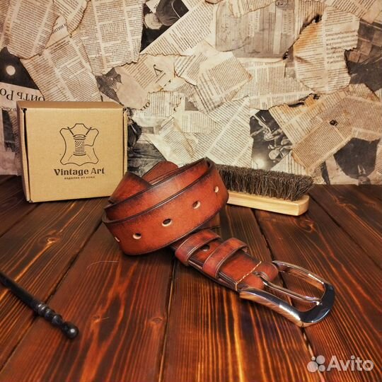 Ремень мужской из натуральной кожи