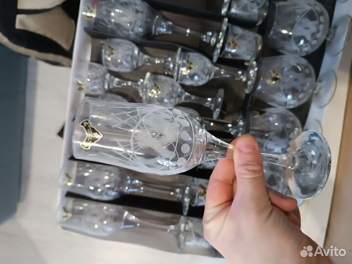 Гусь хрустальный бокалы