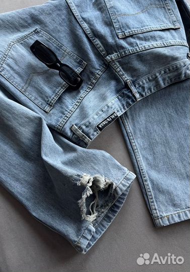 Balenciaga джинсы рваные