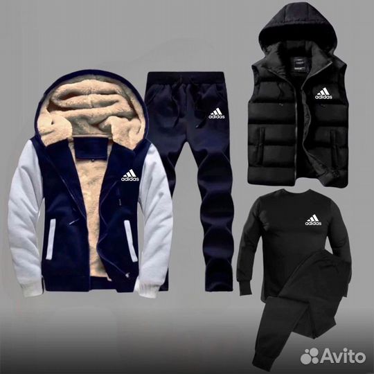 Спортивный костюм Adidas 5 предметов теплый