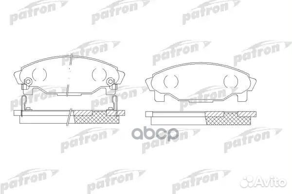 Колодки тормозные дисковые передн daihatsu: CHA