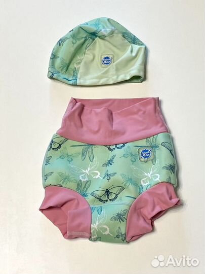 Плавки-подгузники и шапочка splash about 6-12 мес