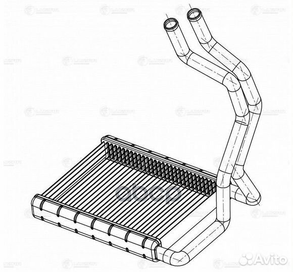 Радиатор отоп. для а/м Hyundai Elantra (HD) (06