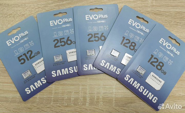 Оригинал 64,128,256Гб Samsung Evo Plus microSD