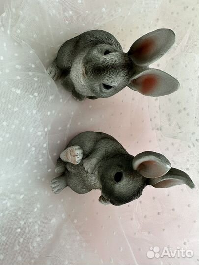 Зайчата милахи пасхальные фигурки