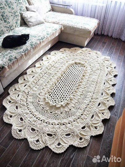Вязаный ковер