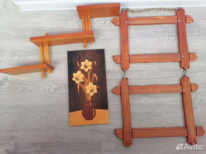 Полка, панно, рама СССР mid century modern
