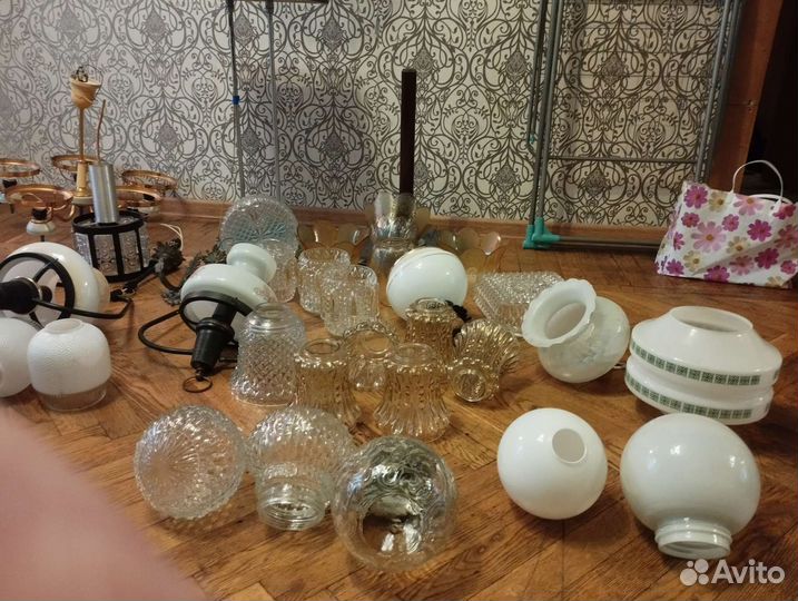 Плафоны д/люстры,бра,ламп ссср,старинные