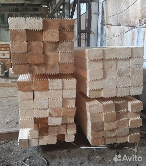 Сухой профилированный брус из сосны 150х200х6000