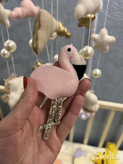 Мобиль на кроватку ручной работы