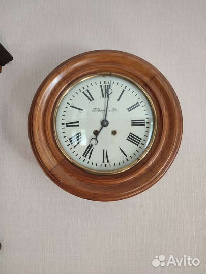 Старинные антикварные часы Lenzkirch