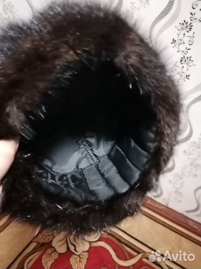 Норковая шапка мужская