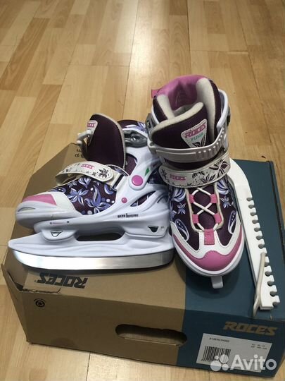 Коньки для девочки раздвижные, размер 30-35