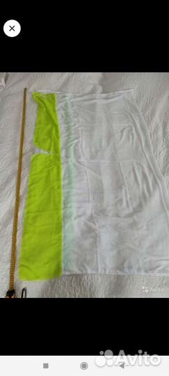 Отрез ткани шифон изумрудный цвет