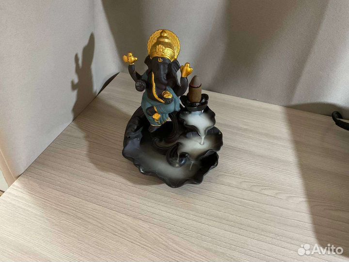 Ганеша -подставка для благовоний и палочки к нему