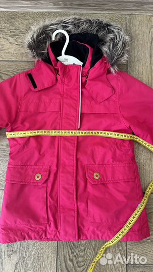 Парка куртка для девочки lassie 104 с флиской