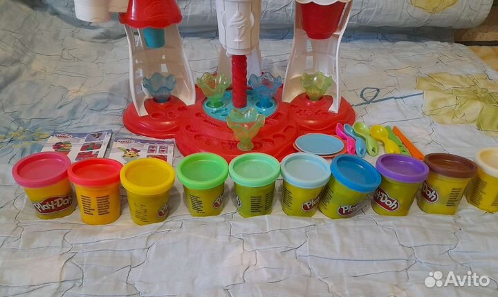Детский Набор PlayDoh фабрика мороженого