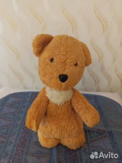 Винтажный плюшевый медведь 50 годы СССР