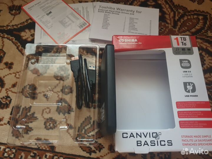 Внешний жесткий диск toshiba 1 тб