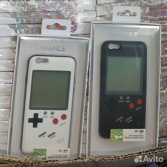 Чехол с играми тетрис на iPhone 6 + 2 батарейки