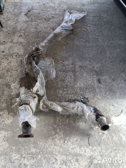 Глушитель с выпиленным сажевым Land Rover Range