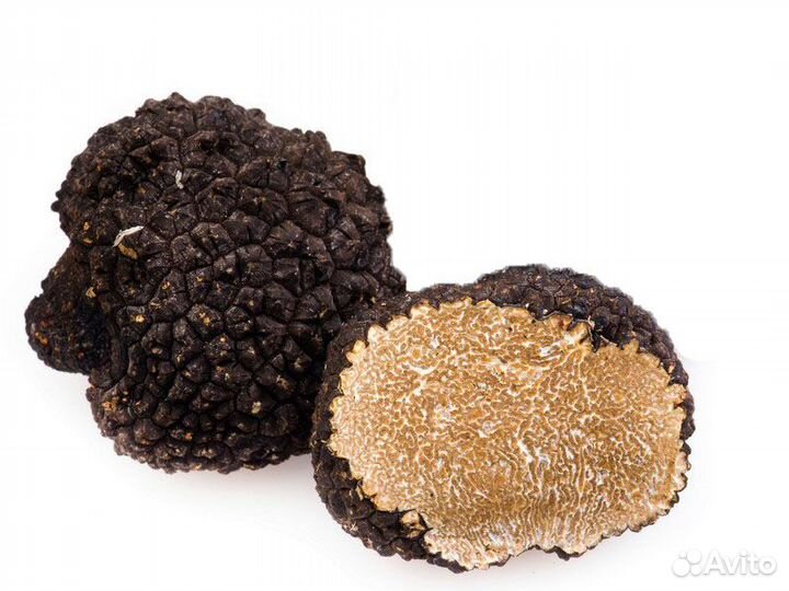 Свежий черный и белый трюфель
