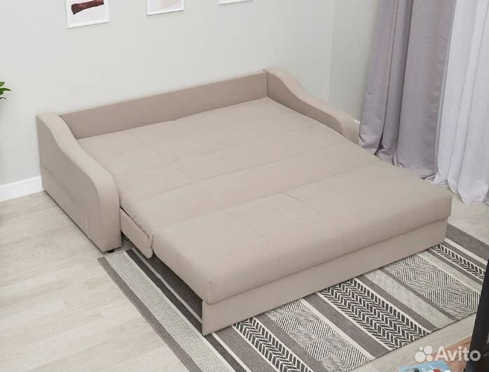 Диван аккордеон Лидер бежевый