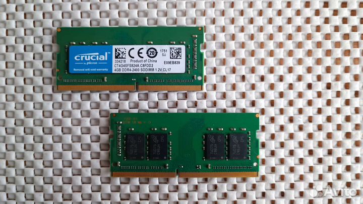 Оперативная память для ноутбука DDR4 8GB (2x4GB)