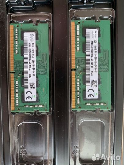 Оперативная память для ноутбука 4gb 2 шт