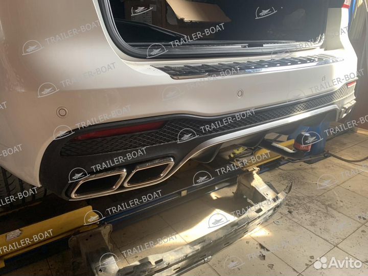 Фаркоп Mercedes-Benz GL (x166) 2012-2015, рама и крюк шар 50 мм, 45519