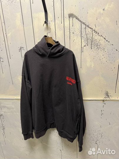 Худи Ask Our Self Grey Logo Over Оригинал