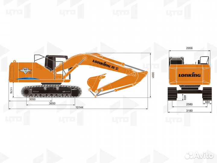 Гусеничный экскаватор Lonking CDM6245, 2023