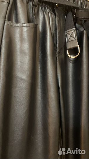 Брюки кожаные