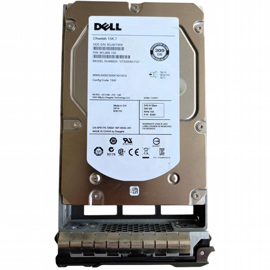 [F617N] Жесткий Диск Dell 300gb Sas 3,5" Hdd F617n