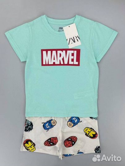 Новый летний костюм zara для мальчика Marvel