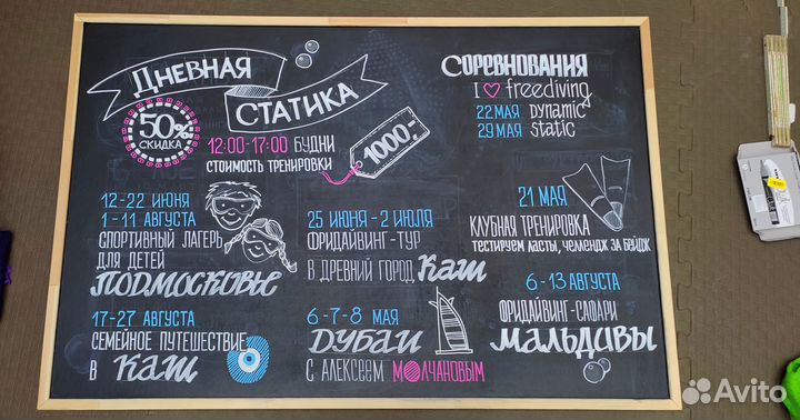 Роспись меловых досок