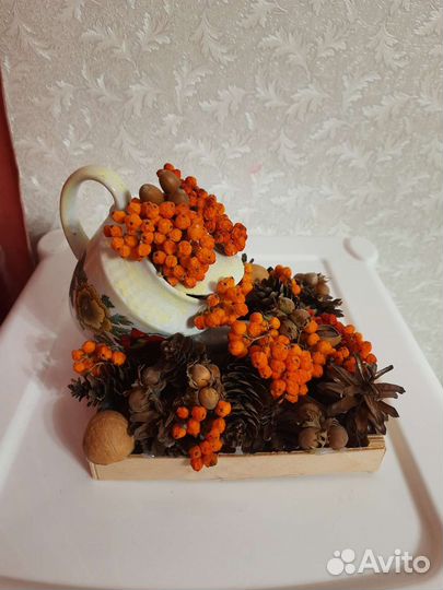 Осенний топиарий или осенняя поделка
